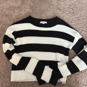 Black and white striped sweater from a boutique (brand is wild honey)